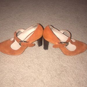 Franco Sarto suede Mary Jane heels! Size 8M
